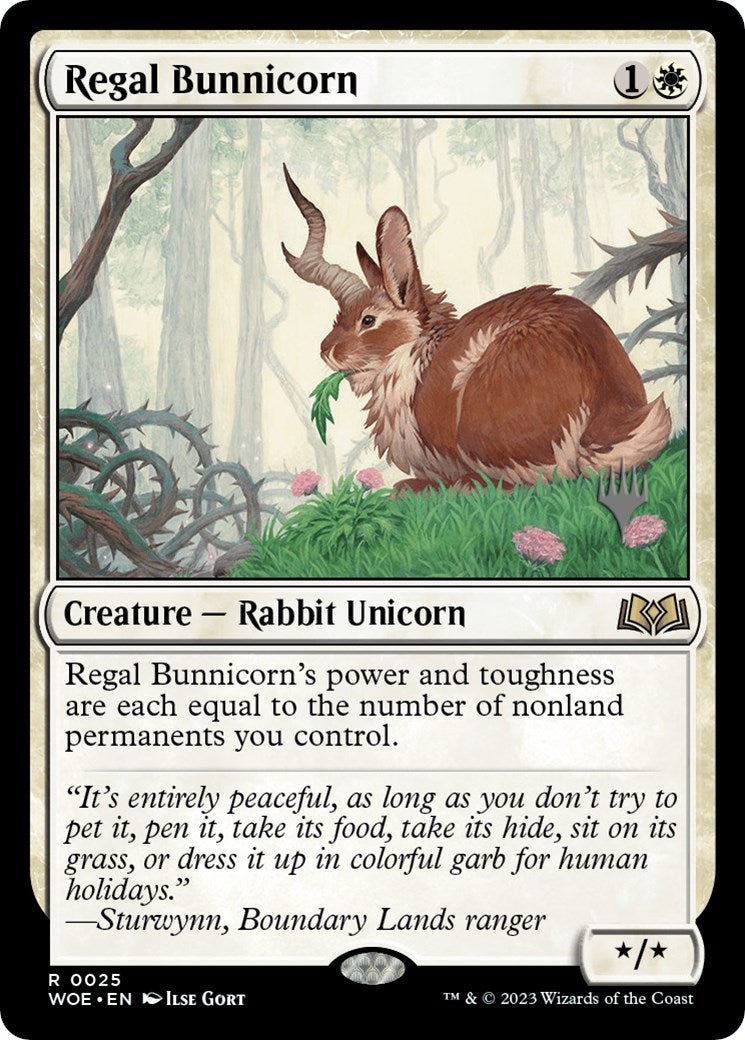 Regal Bunnicorn (Promo Pack) [Wilds of Eldraine Promos] | Jomio and Rueliete's Cards and Comics