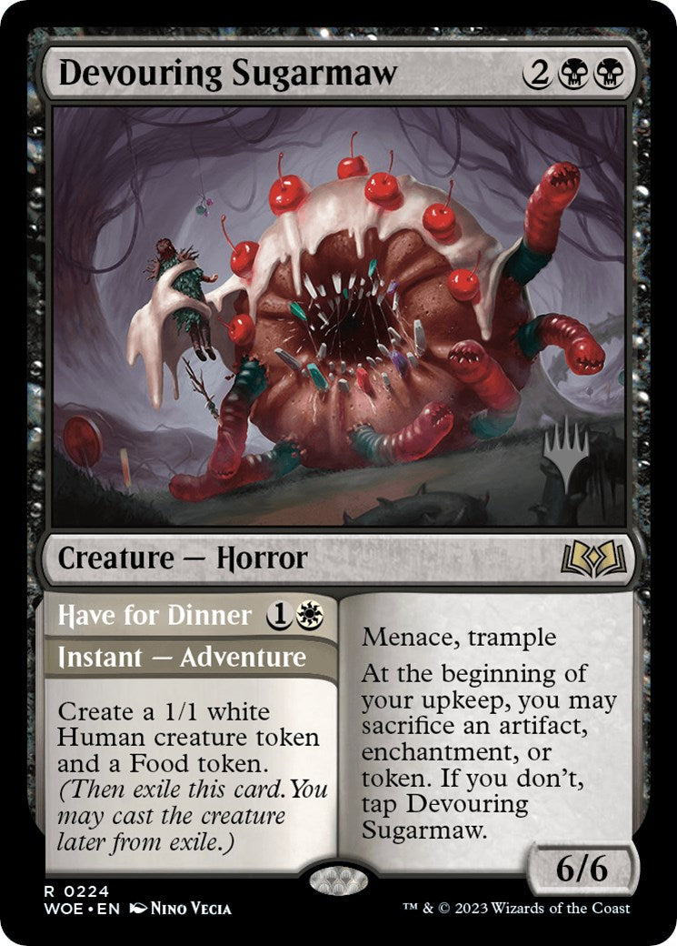 Devouring Sugarmaw // Have for Dinner(Promo Pack) [Wilds of Eldraine Promos] | Jomio and Rueliete's Cards and Comics