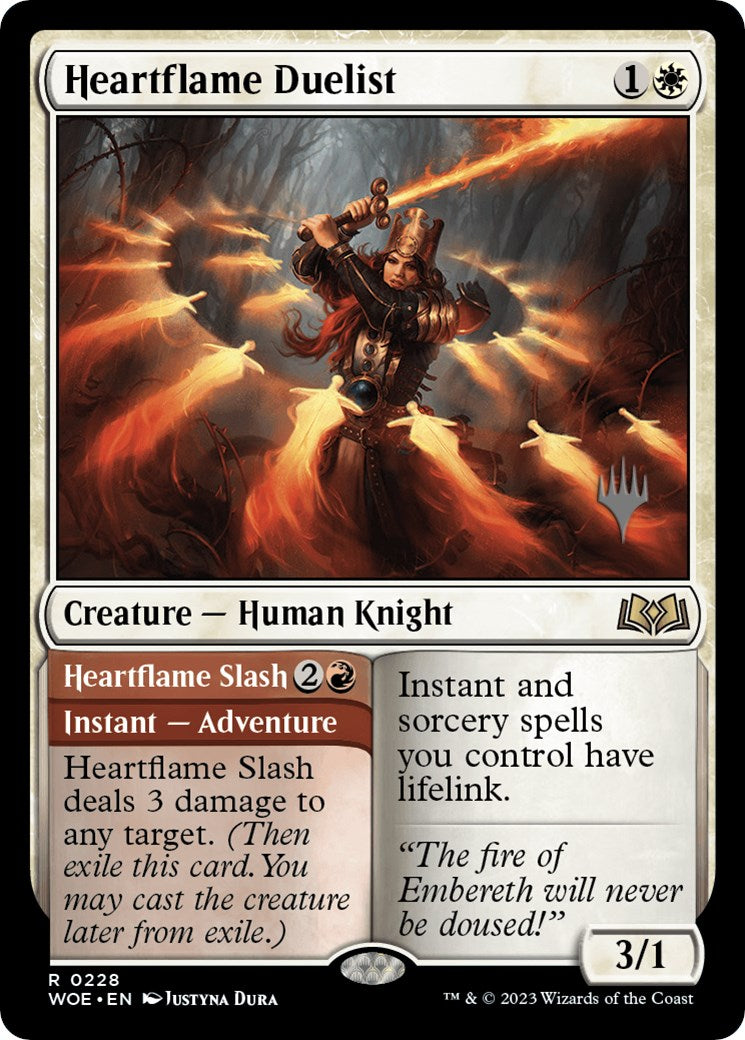 Heartflame Duelist // Heartflame Slash (Promo Pack) [Wilds of Eldraine Promos] | Jomio and Rueliete's Cards and Comics