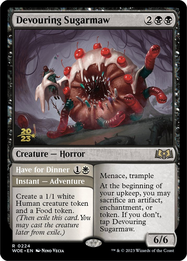 Devouring Sugarmaw // Have for Dinner(Promo Pack) [Wilds of Eldraine Promos] | Jomio and Rueliete's Cards and Comics
