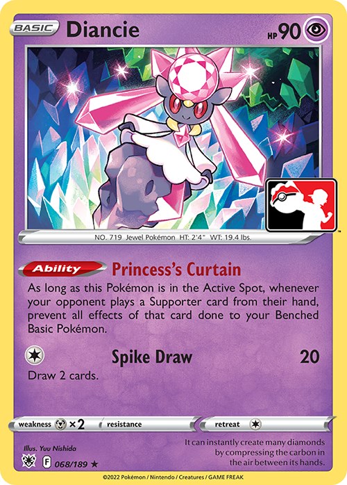 Diancie (068/189) [Prize Pack Series Three] | Jomio and Rueliete's Cards and Comics