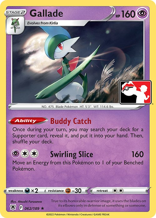 Gallade (062/189) [Prize Pack Series Three] | Jomio and Rueliete's Cards and Comics