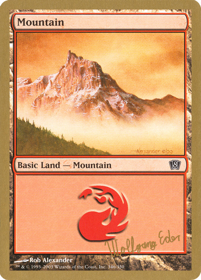Mountain (we346) (Wolfgang Eder) [World Championship Decks 2003] | Jomio and Rueliete's Cards and Comics