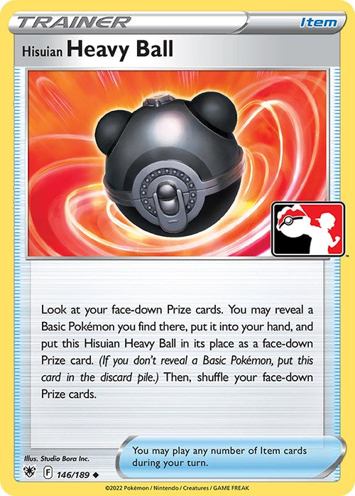 Hisuian Heavy Ball (146/189) [Prize Pack Series Three] | Jomio and Rueliete's Cards and Comics