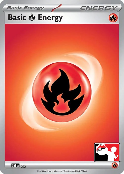 Basic Fire Energy (002) [Prize Pack Series Three] | Jomio and Rueliete's Cards and Comics