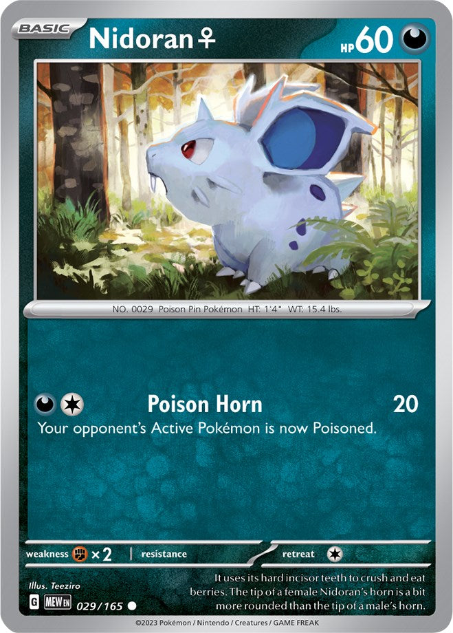 Nidoran F (029/165) [Scarlet & Violet 151] | Jomio and Rueliete's Cards and Comics