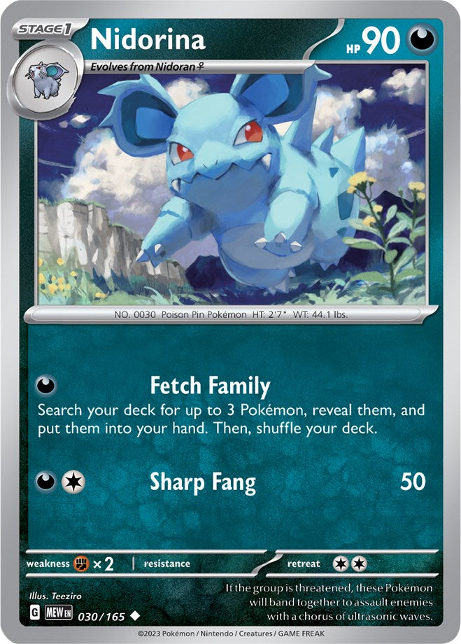 Nidorina (030/165) [Scarlet & Violet 151] | Jomio and Rueliete's Cards and Comics