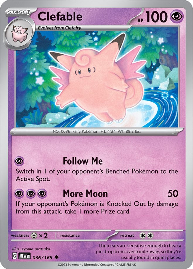 Clefable (036/165) [Scarlet & Violet 151] | Jomio and Rueliete's Cards and Comics