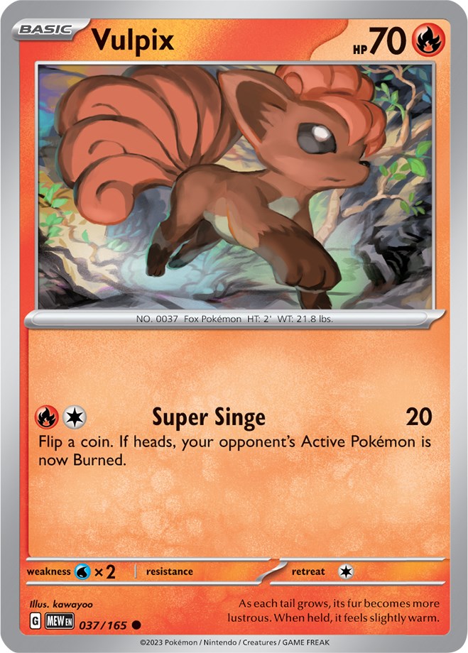 Vulpix (037/165) [Scarlet & Violet 151] | Jomio and Rueliete's Cards and Comics