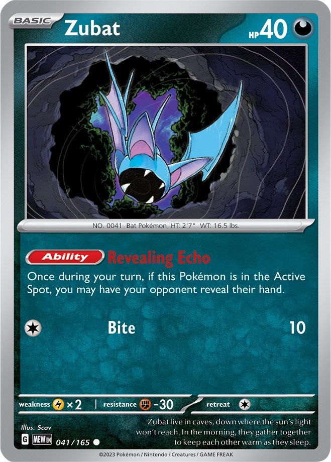 Zubat (041/165) [Scarlet & Violet 151] | Jomio and Rueliete's Cards and Comics