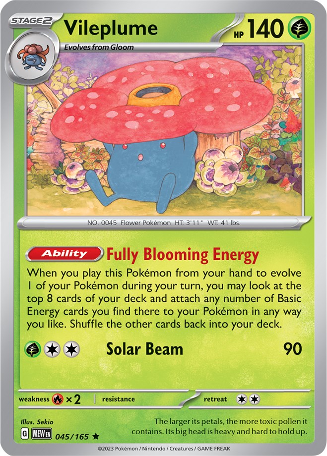 Vileplume (045/165) [Scarlet & Violet 151] | Jomio and Rueliete's Cards and Comics