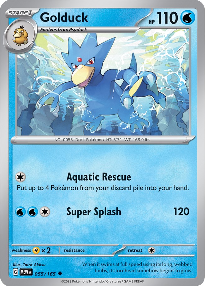 Golduck (055/165) [Scarlet & Violet 151] | Jomio and Rueliete's Cards and Comics