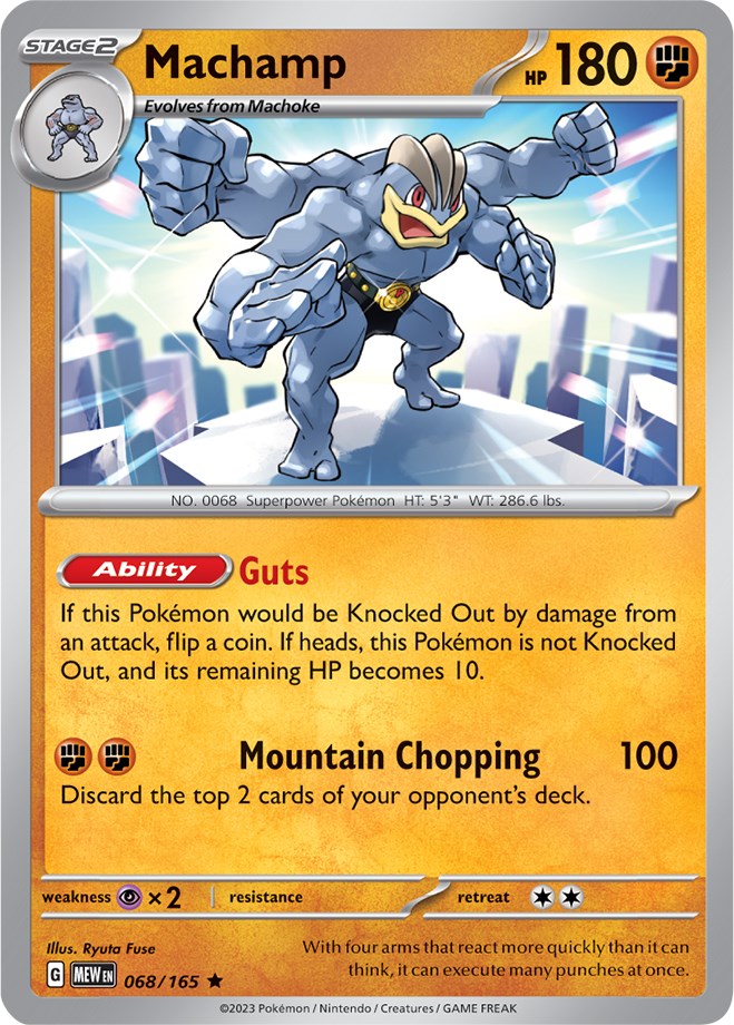 Machamp (068/165) [Scarlet & Violet 151] | Jomio and Rueliete's Cards and Comics