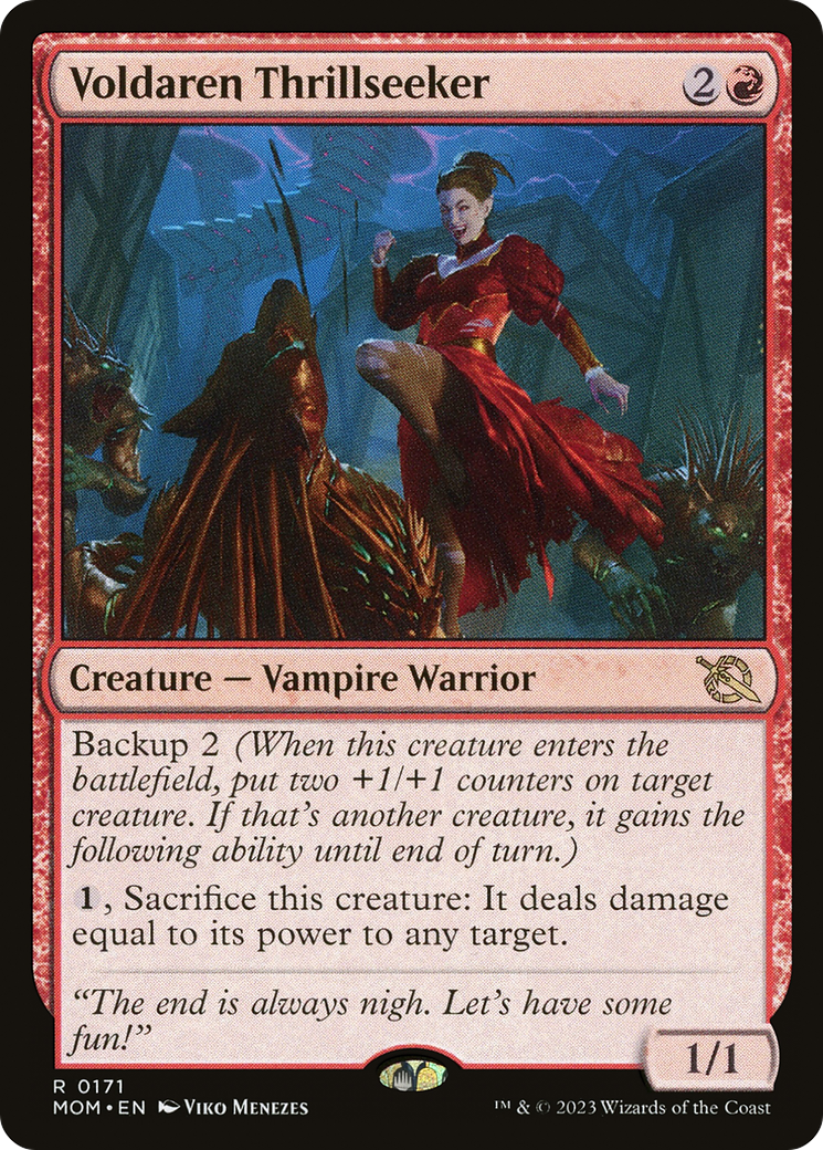Voldaren Thrillseeker [March of the Machine] | Jomio and Rueliete's Cards and Comics