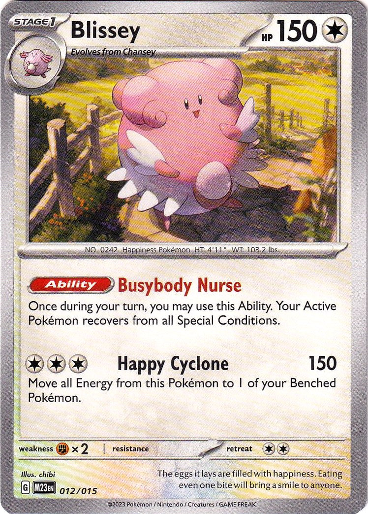 Blissey (012/015) [McDonald's Promos: 2023 Collection] | Jomio and Rueliete's Cards and Comics