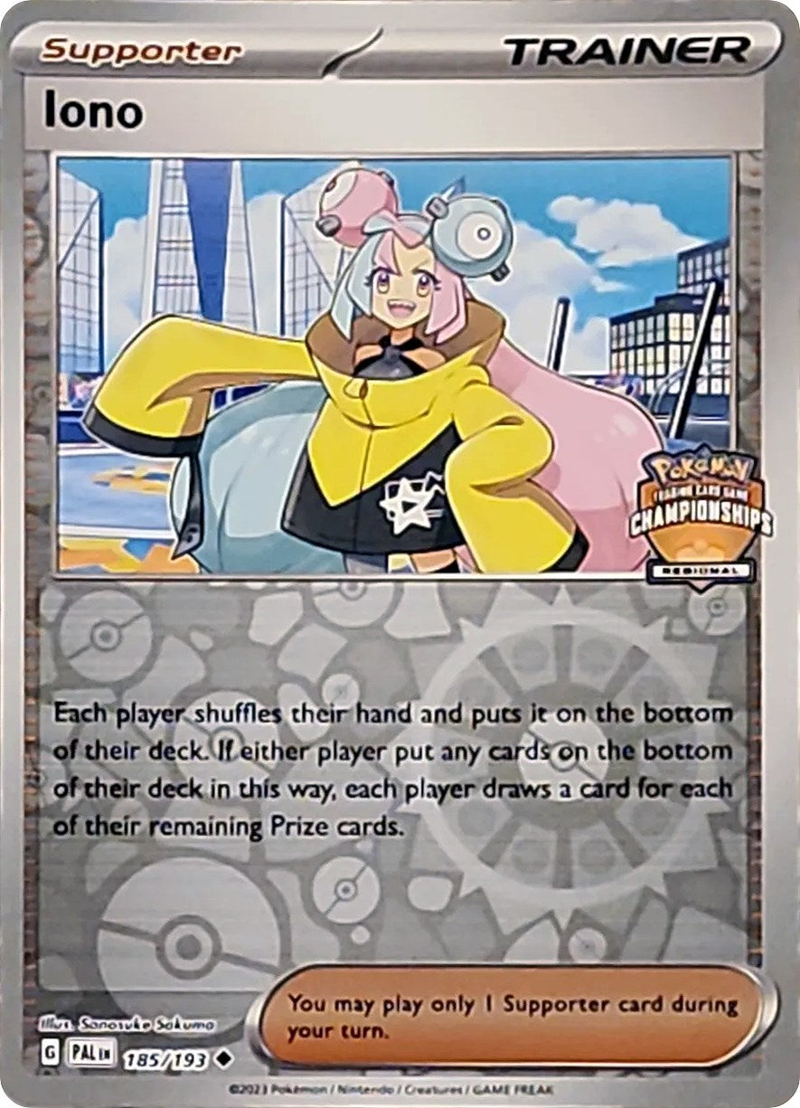 Iono (185/193) (Regional Championships Promo) [League & Championship Cards] | Jomio and Rueliete's Cards and Comics