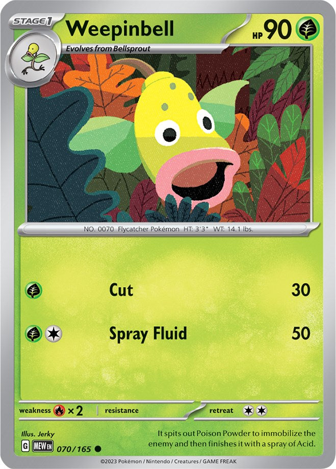 Weepinbell (070/165) [Scarlet & Violet 151] | Jomio and Rueliete's Cards and Comics