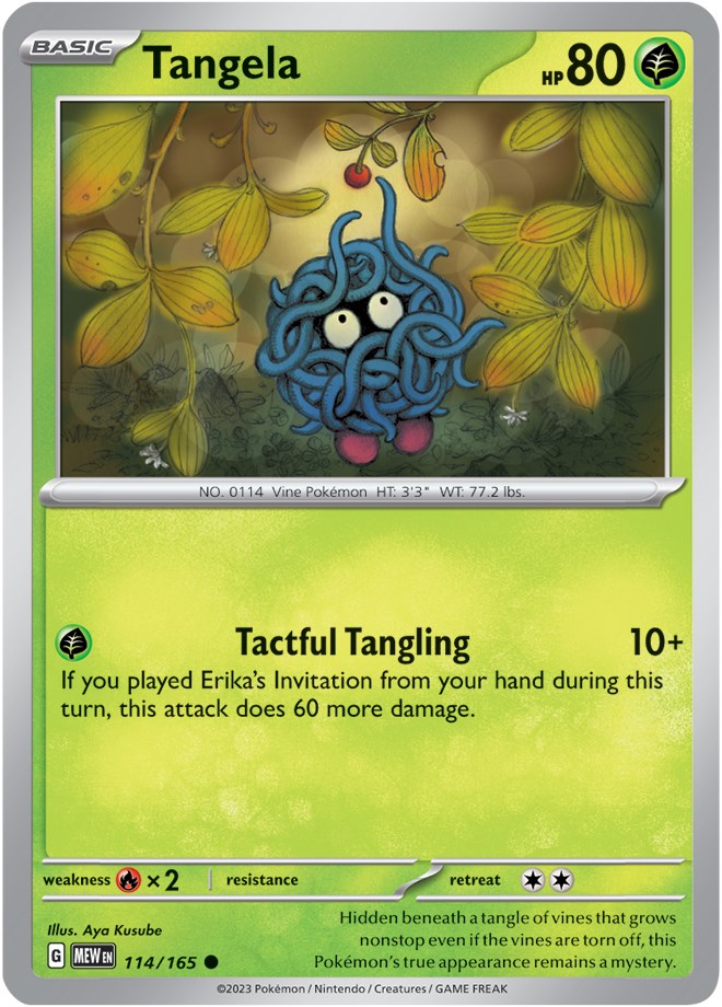 Tangela (114/165) [Scarlet & Violet 151] | Jomio and Rueliete's Cards and Comics