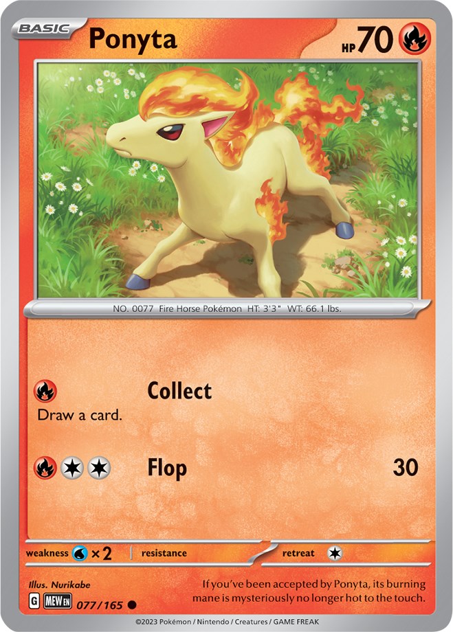 Ponyta (077/165) [Scarlet & Violet 151] | Jomio and Rueliete's Cards and Comics