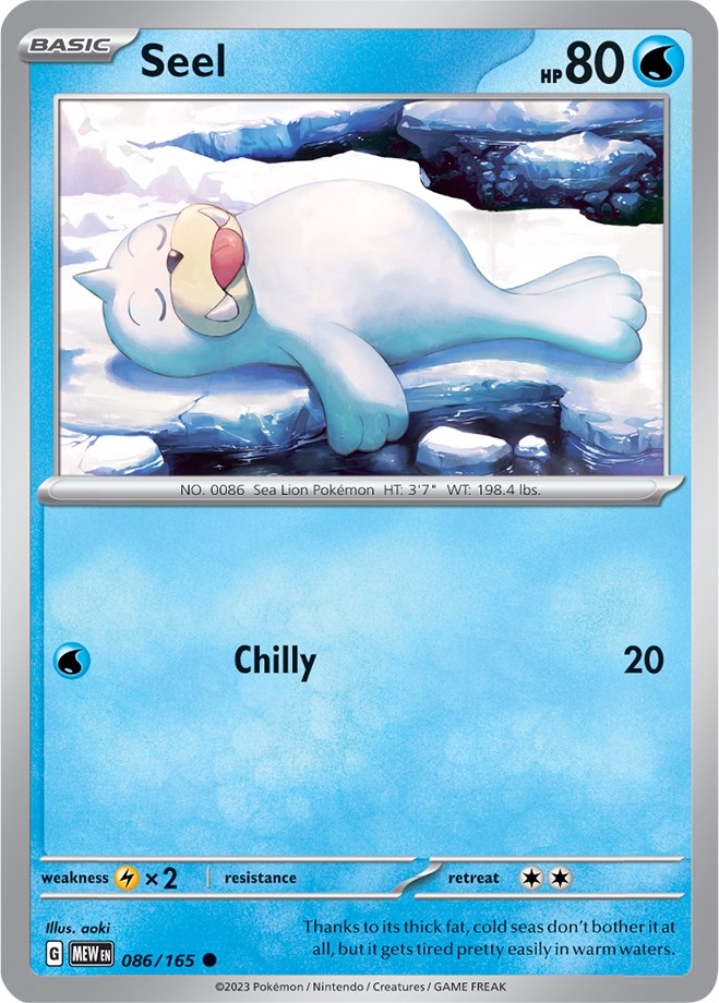 Seel (086/165) [Scarlet & Violet 151] | Jomio and Rueliete's Cards and Comics