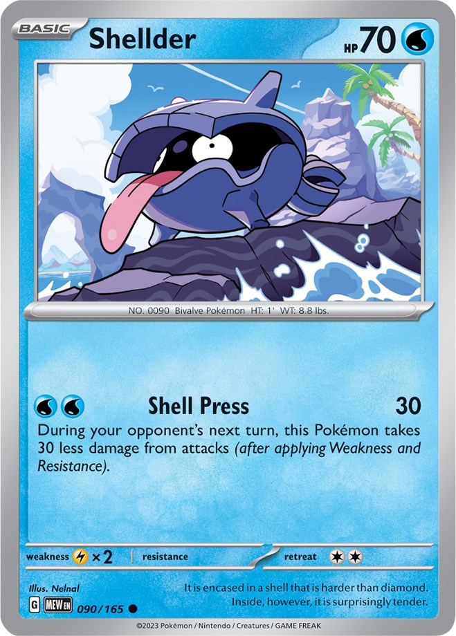 Shellder (090/165) [Scarlet & Violet 151] | Jomio and Rueliete's Cards and Comics