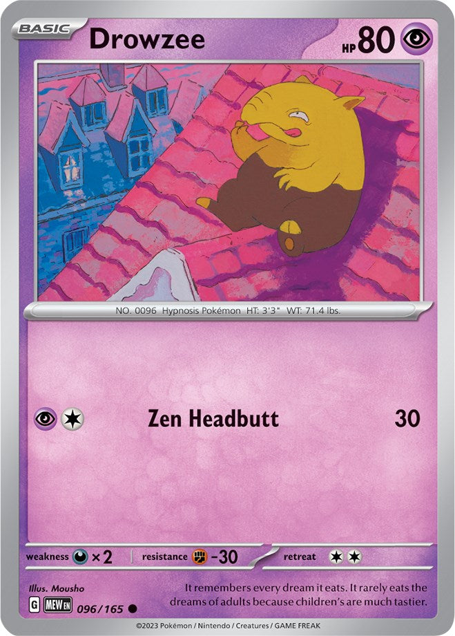 Drowzee (096/165) [Scarlet & Violet 151] | Jomio and Rueliete's Cards and Comics