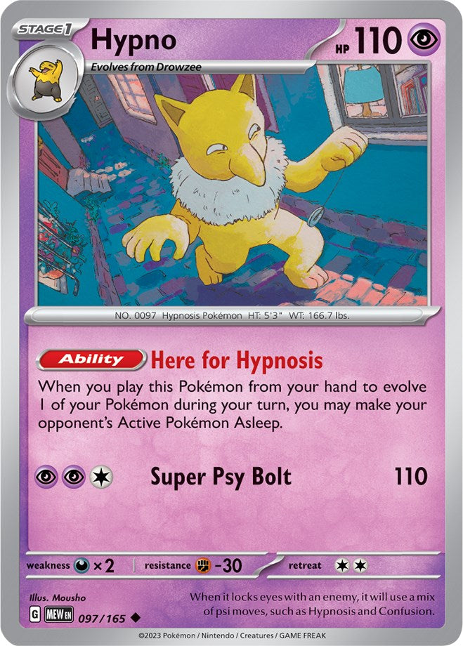 Hypno (097/165) [Scarlet & Violet 151] | Jomio and Rueliete's Cards and Comics