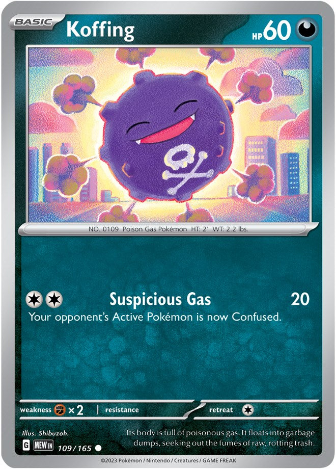Koffing (109/165) [Scarlet & Violet 151] | Jomio and Rueliete's Cards and Comics