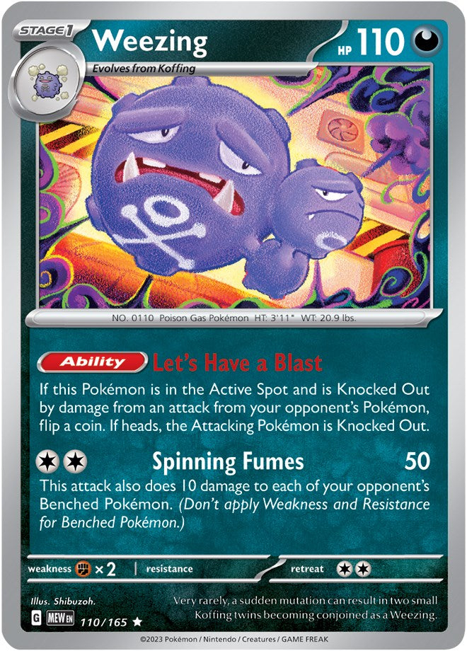 Weezing (110/165) [Scarlet & Violet 151] | Jomio and Rueliete's Cards and Comics