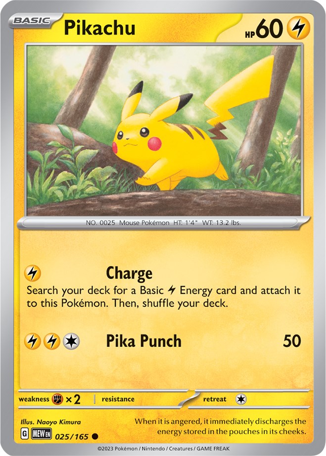 Pikachu (025/165) [Scarlet & Violet 151] | Jomio and Rueliete's Cards and Comics