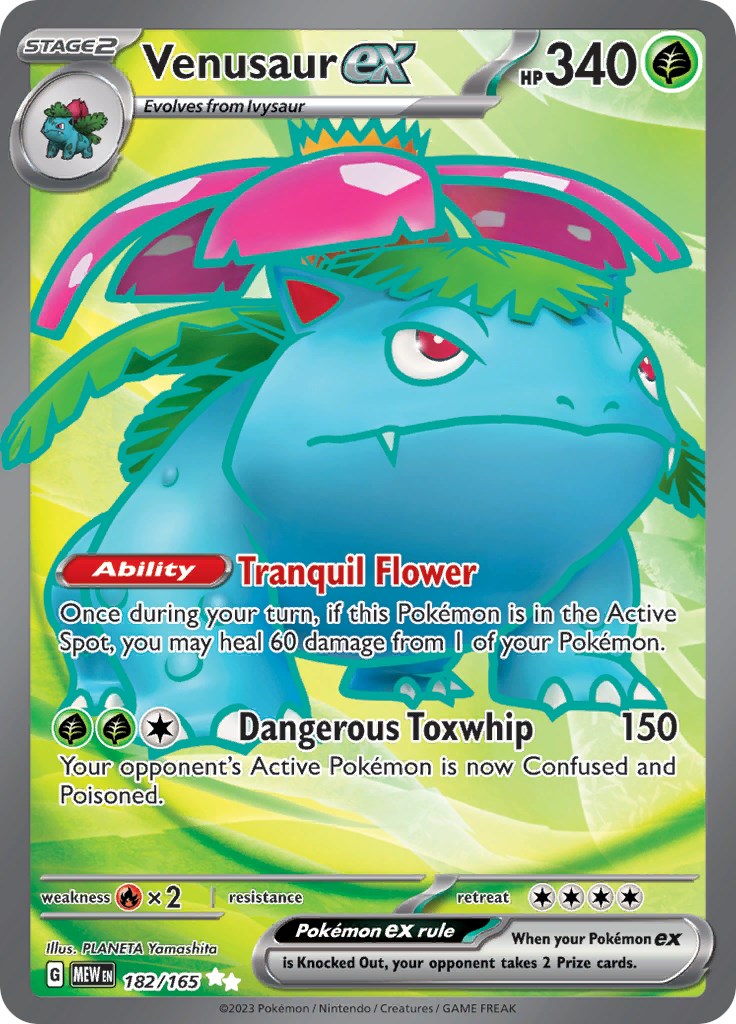 Venusaur ex (182/165) [Scarlet & Violet 151] | Jomio and Rueliete's Cards and Comics