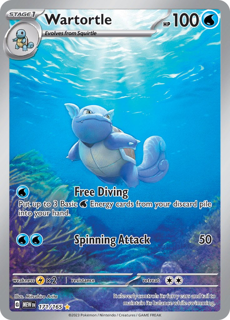 Wartortle (171/165) [Scarlet & Violet 151] | Jomio and Rueliete's Cards and Comics