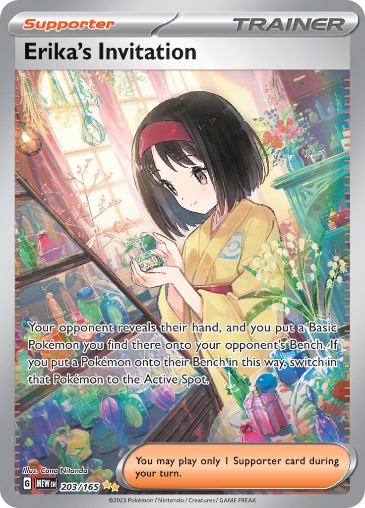 Erika's Invitation (203/165) [Scarlet & Violet 151] | Jomio and Rueliete's Cards and Comics