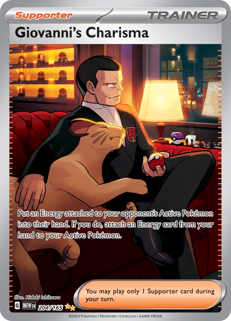 Giovanni's Charisma (204/165) [Scarlet & Violet 151] | Jomio and Rueliete's Cards and Comics