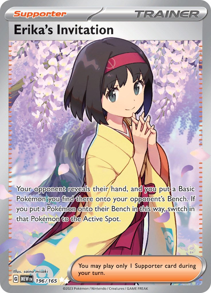 Erika's Invitation (196/165) [Scarlet & Violet 151] | Jomio and Rueliete's Cards and Comics