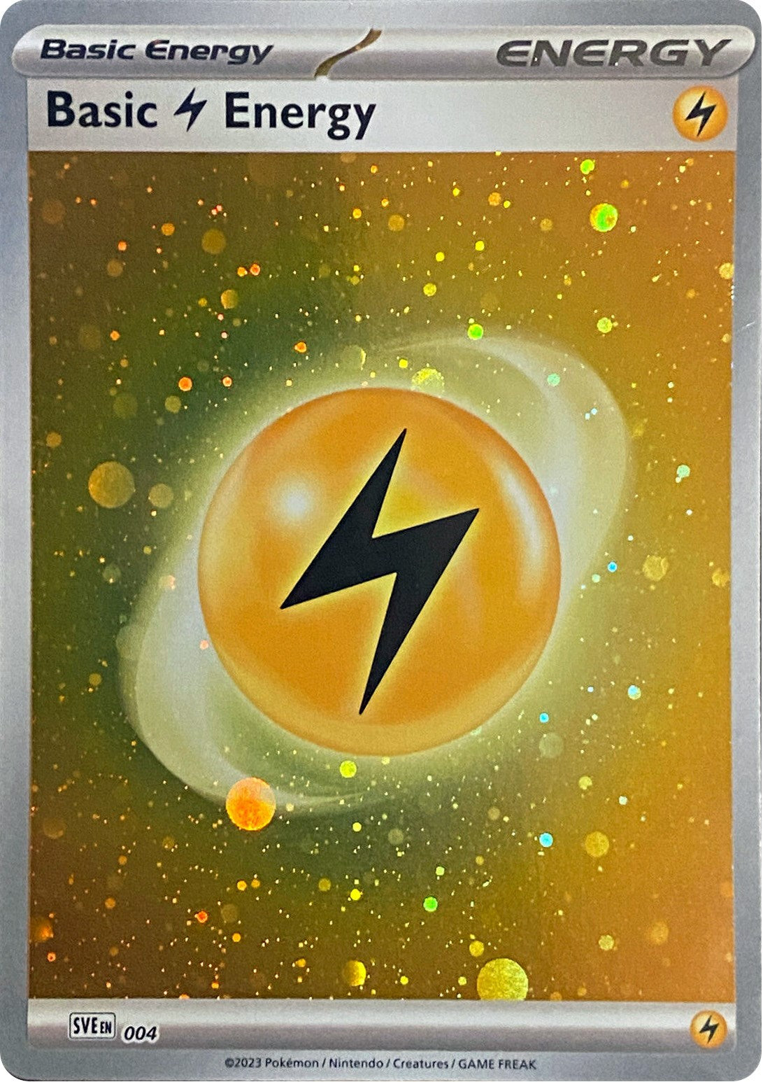 Basic Lightning Energy (004) (Cosmos Holo) [Scarlet & Violet: Base Set] | Jomio and Rueliete's Cards and Comics