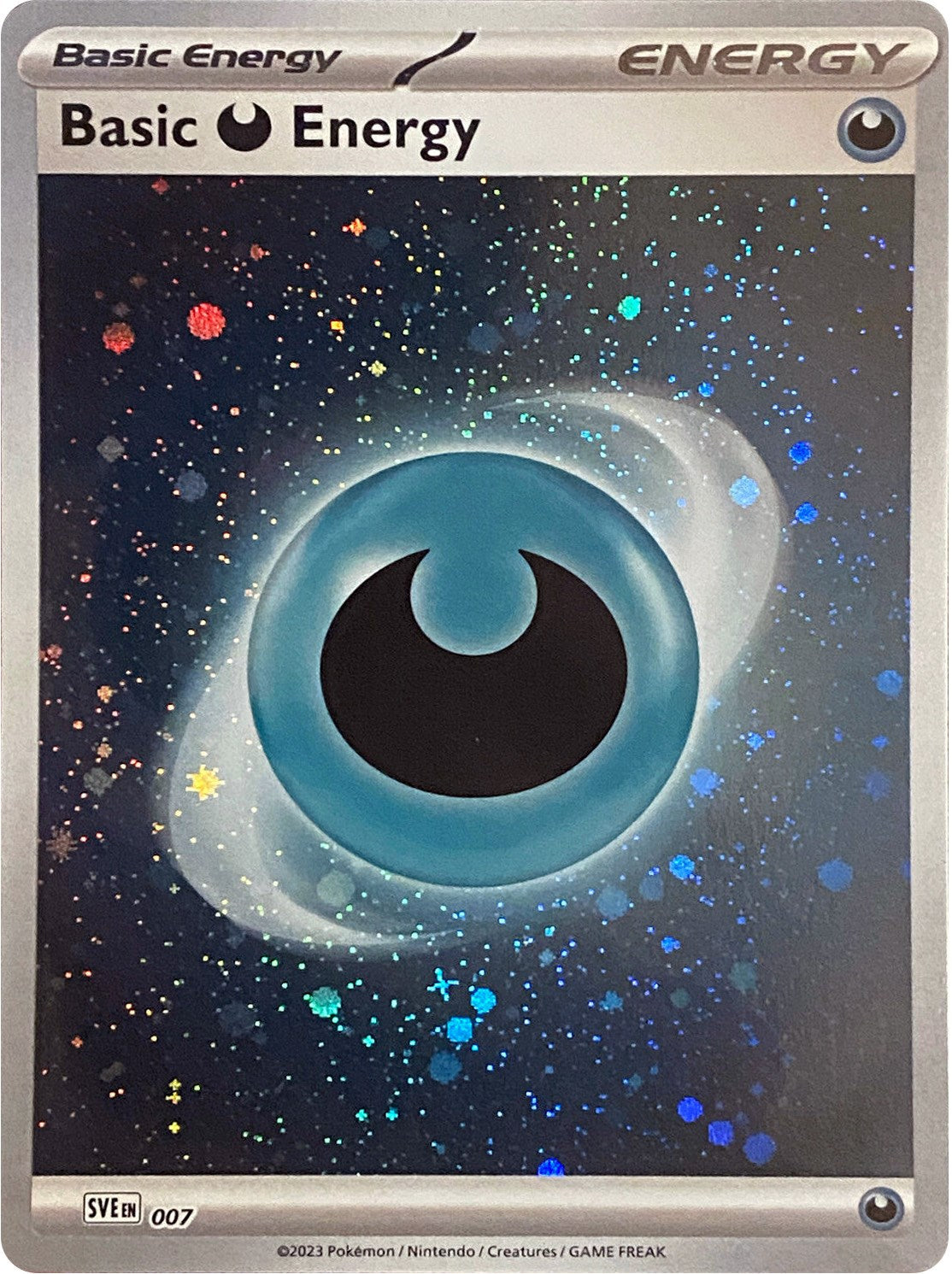 Basic Darkness Energy (007) (Cosmos Holo) [Scarlet & Violet: Base Set] | Jomio and Rueliete's Cards and Comics