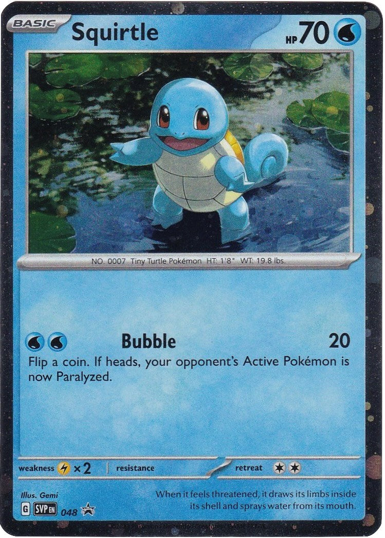 Squirtle (048) (Cosmos Holo) [Scarlet & Violet: Black Star Promos] | Jomio and Rueliete's Cards and Comics