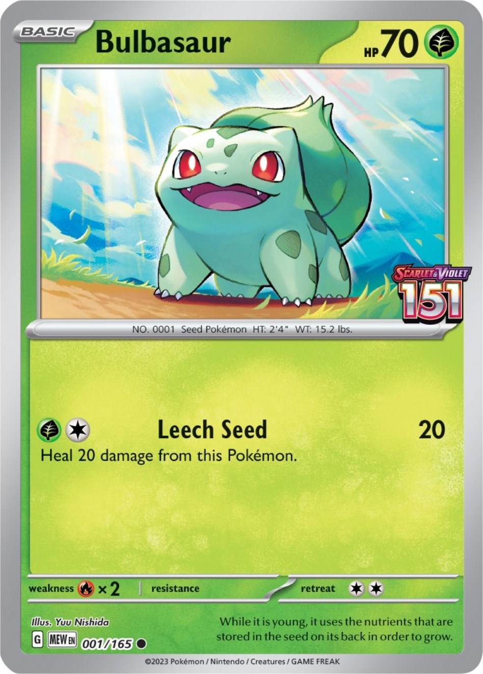Bulbasaur (001/165) (Best Buy Exclusive) [Scarlet & Violet 151] | Jomio and Rueliete's Cards and Comics