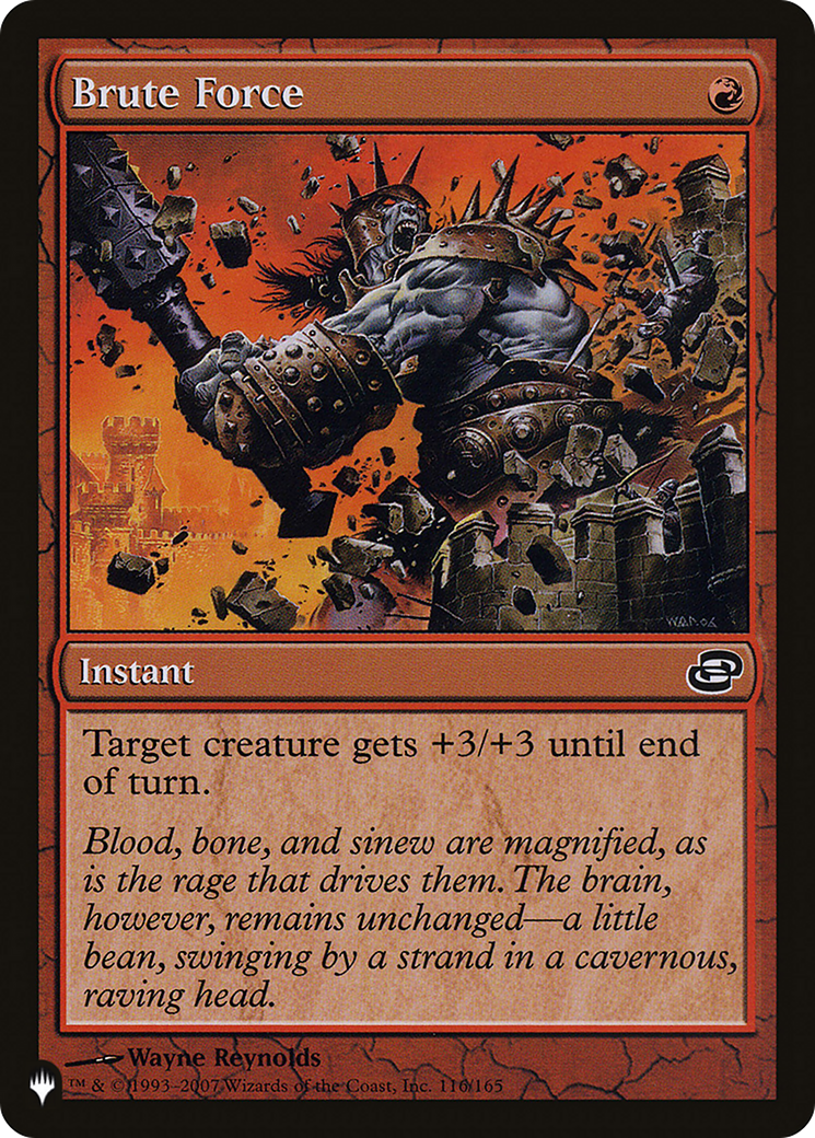 Brute Force [The List] | Jomio and Rueliete's Cards and Comics
