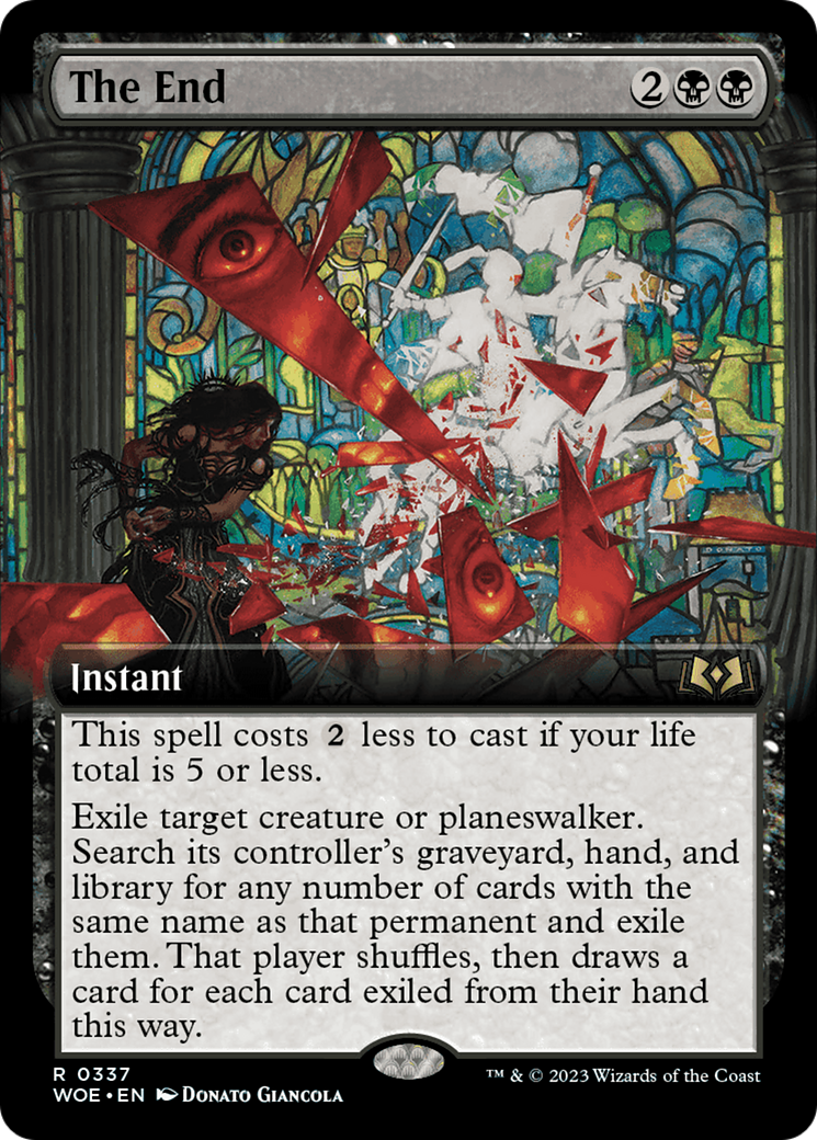 The End (Extended Art) [Wilds of Eldraine] | Jomio and Rueliete's Cards and Comics
