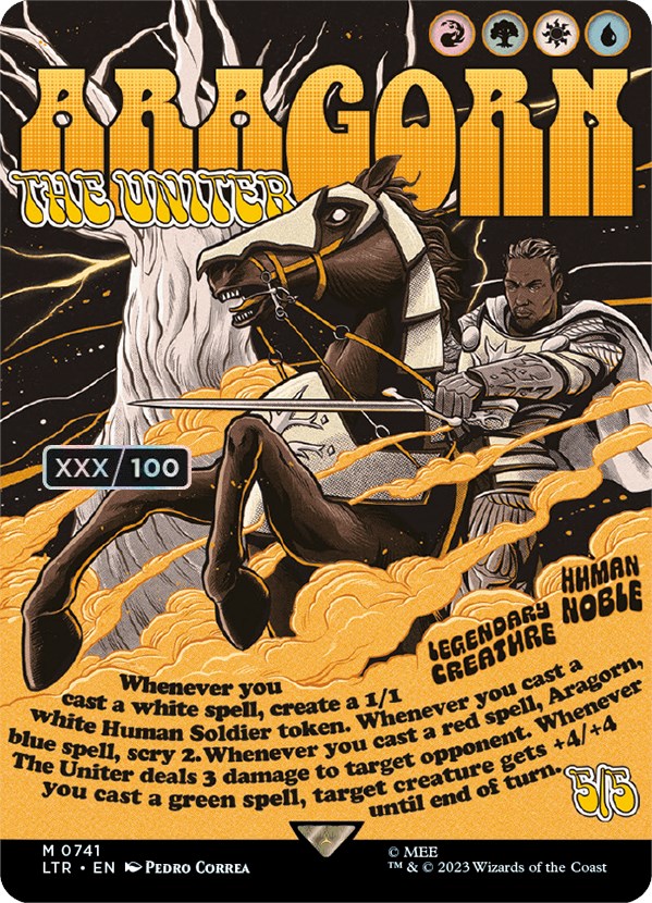 Aragorn, the Uniter (Borderless Poster) (Serialized) [The Lord of the Rings: Tales of Middle-Earth] | Jomio and Rueliete's Cards and Comics