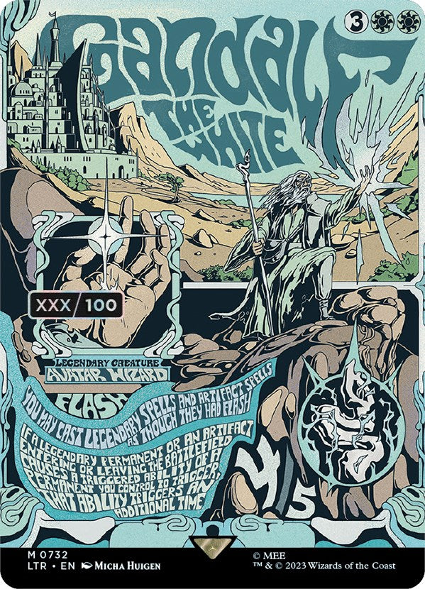 Gandalf the White (Borderless Poster) (Serialized) [The Lord of the Rings: Tales of Middle-Earth] | Jomio and Rueliete's Cards and Comics