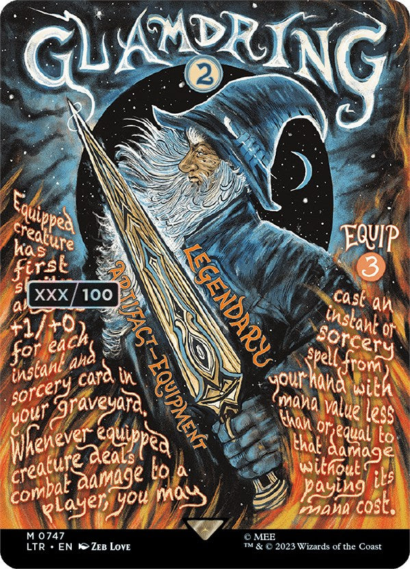 Glamdring (Borderless Poster) (Serialized) [The Lord of the Rings: Tales of Middle-Earth] | Jomio and Rueliete's Cards and Comics