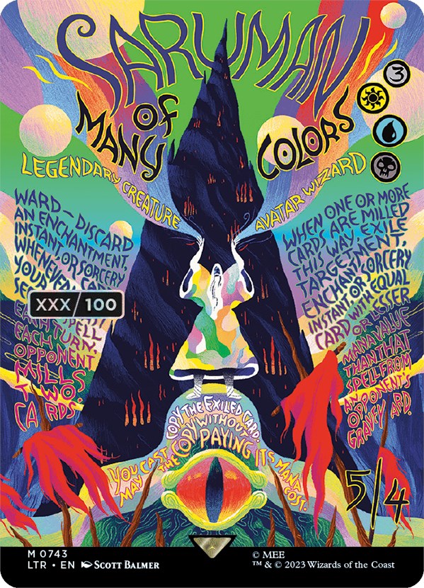 Saruman of Many Colors (Borderless Poster) (Serialized) [The Lord of the Rings: Tales of Middle-Earth] | Jomio and Rueliete's Cards and Comics