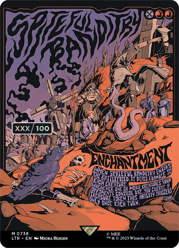 Spiteful Banditry (Borderless Poster) (Serialized) [The Lord of the Rings: Tales of Middle-Earth] | Jomio and Rueliete's Cards and Comics