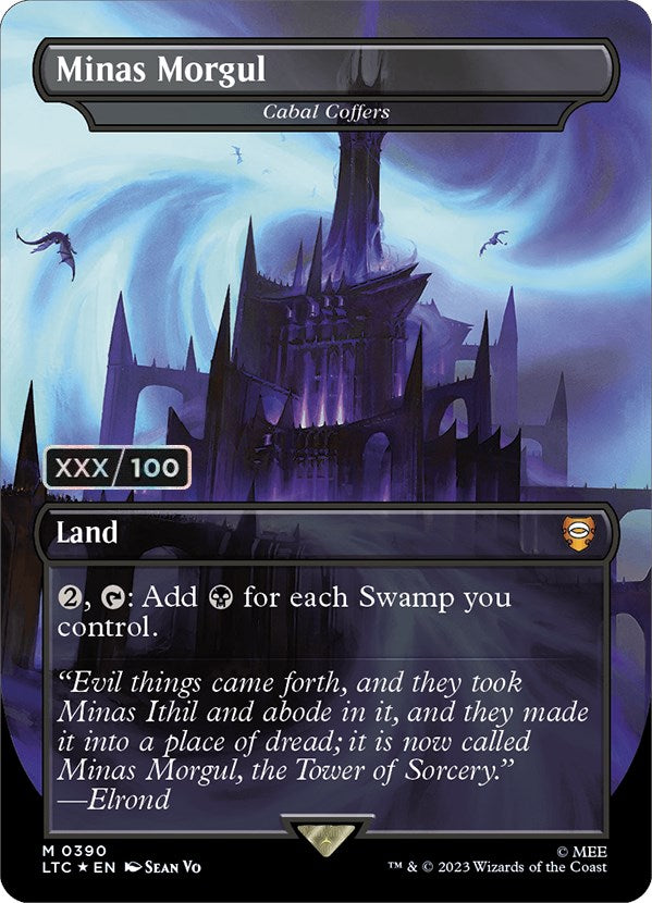 Minas Morgul - Cabal Coffers (Borderless) (Serialized) [The Lord of the Rings: Tales of Middle-Earth Commander] | Jomio and Rueliete's Cards and Comics