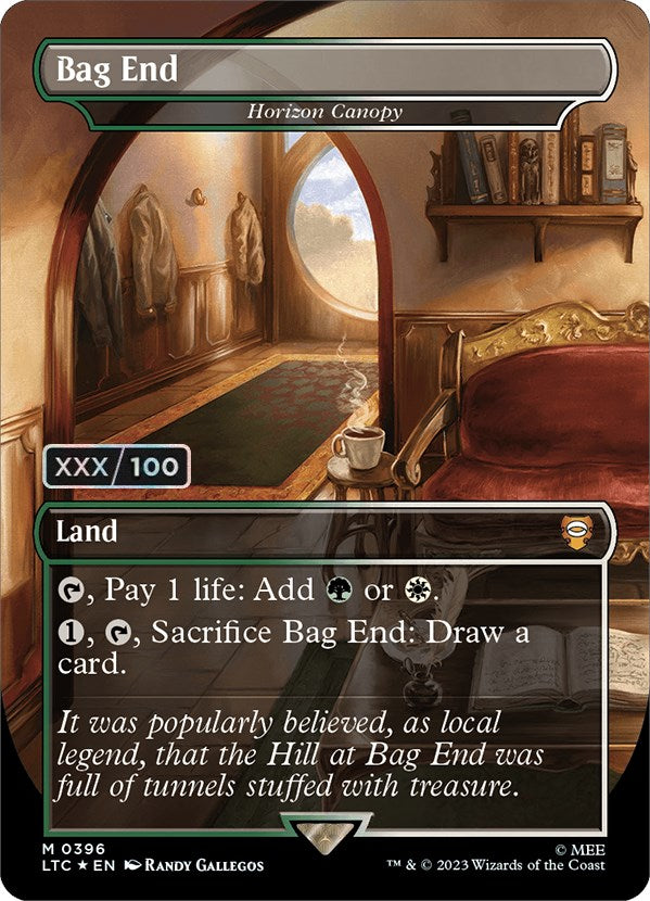 Bag End - Horizon Canopy (Borderless) (Serialized) [The Lord of the Rings: Tales of Middle-Earth Commander] | Jomio and Rueliete's Cards and Comics
