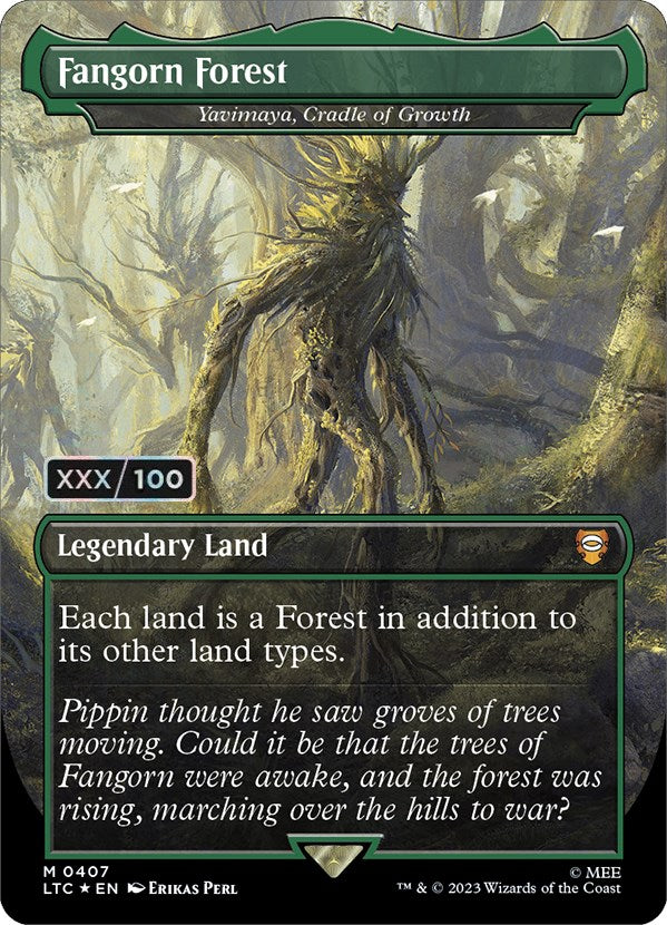 Fangorn Forest - Yavimaya, Cradle of Growth (Borderless) (Serialized) [The Lord of the Rings: Tales of Middle-Earth Commander] | Jomio and Rueliete's Cards and Comics
