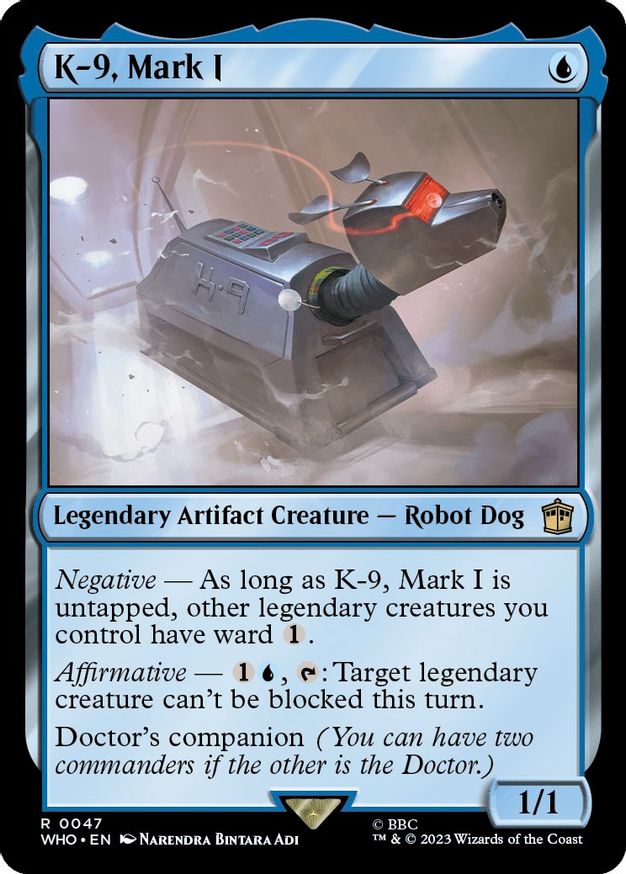 K-9, Mark I [Doctor Who] | Jomio and Rueliete's Cards and Comics